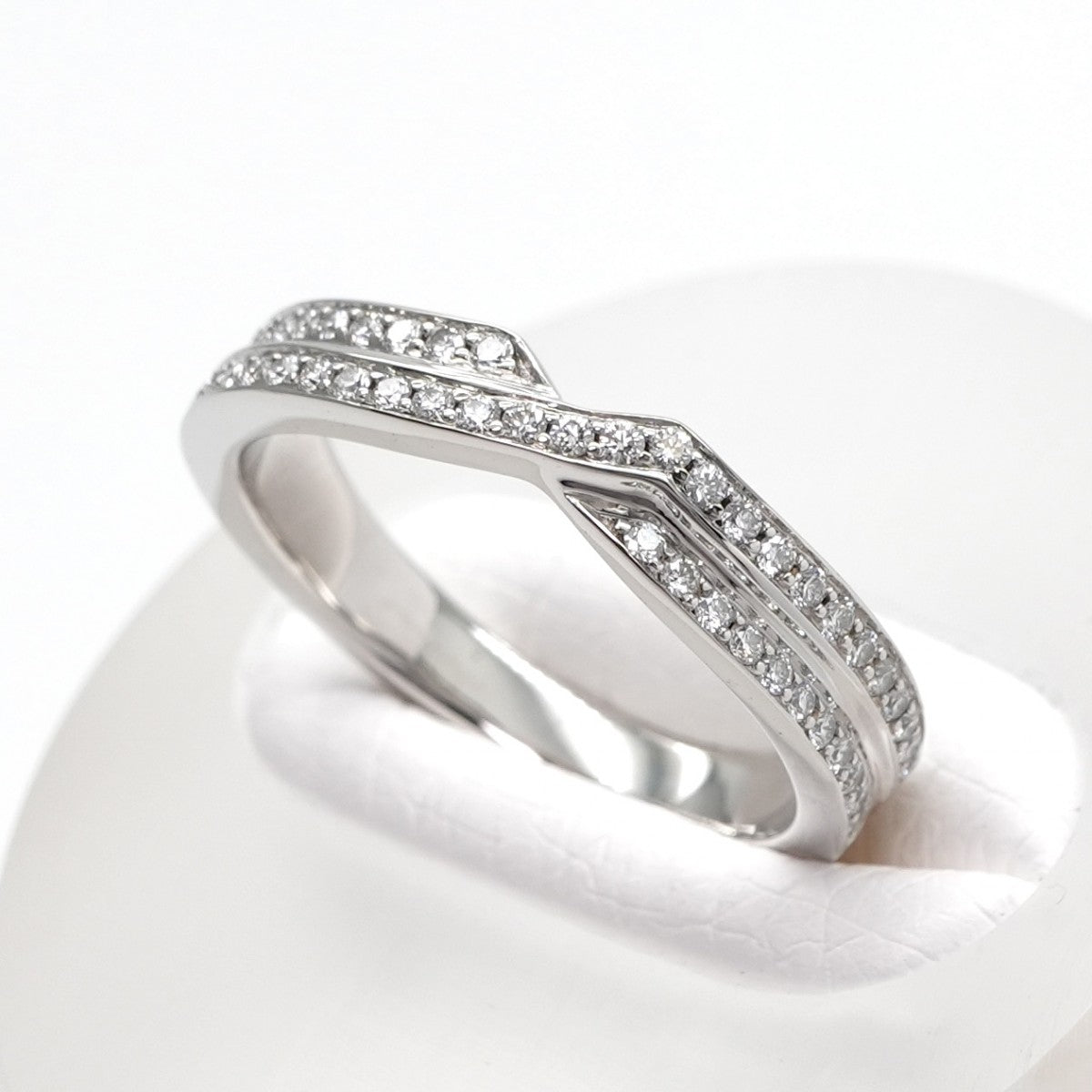 ハリーウィンストン HARRY WINSTON トリスト・バイ・ハリー・ウィンストン トリスト・ツーロウ・バンドリング リング 指輪 Pt950 シルバー ダイヤリング 結婚指輪 プラチナ