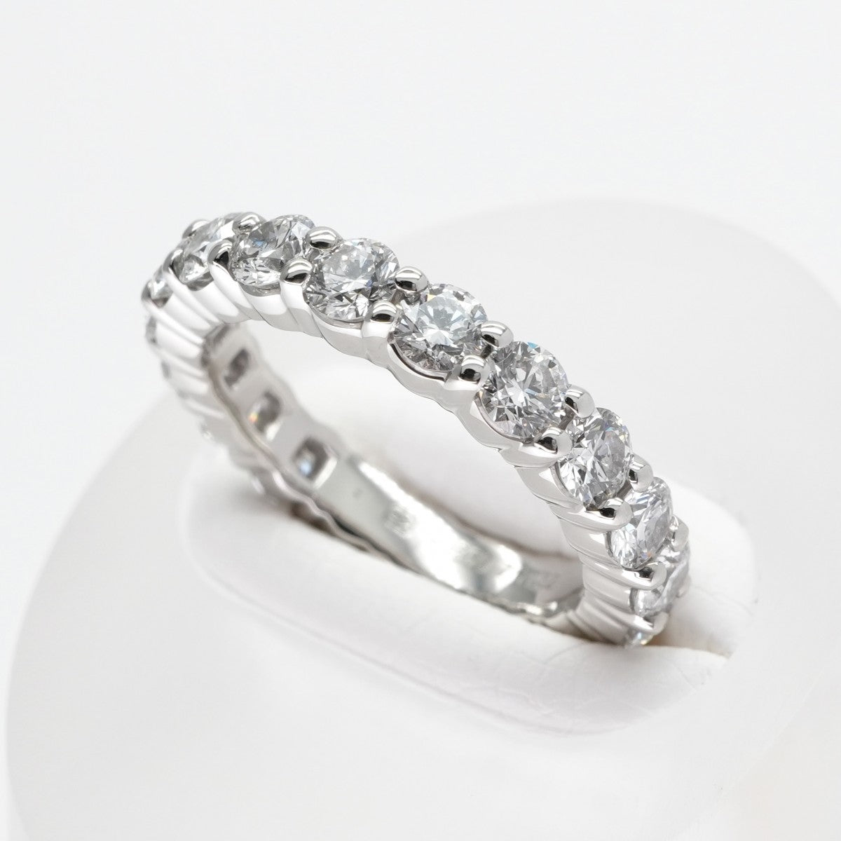 HARRY WINSTON HARRY WINSTON Round Cut Prong Set Ring Round Cut Prong Set Ring Classic Diamond Band Ring Ring Pt950 Silver Full Eternity Ring Platinum