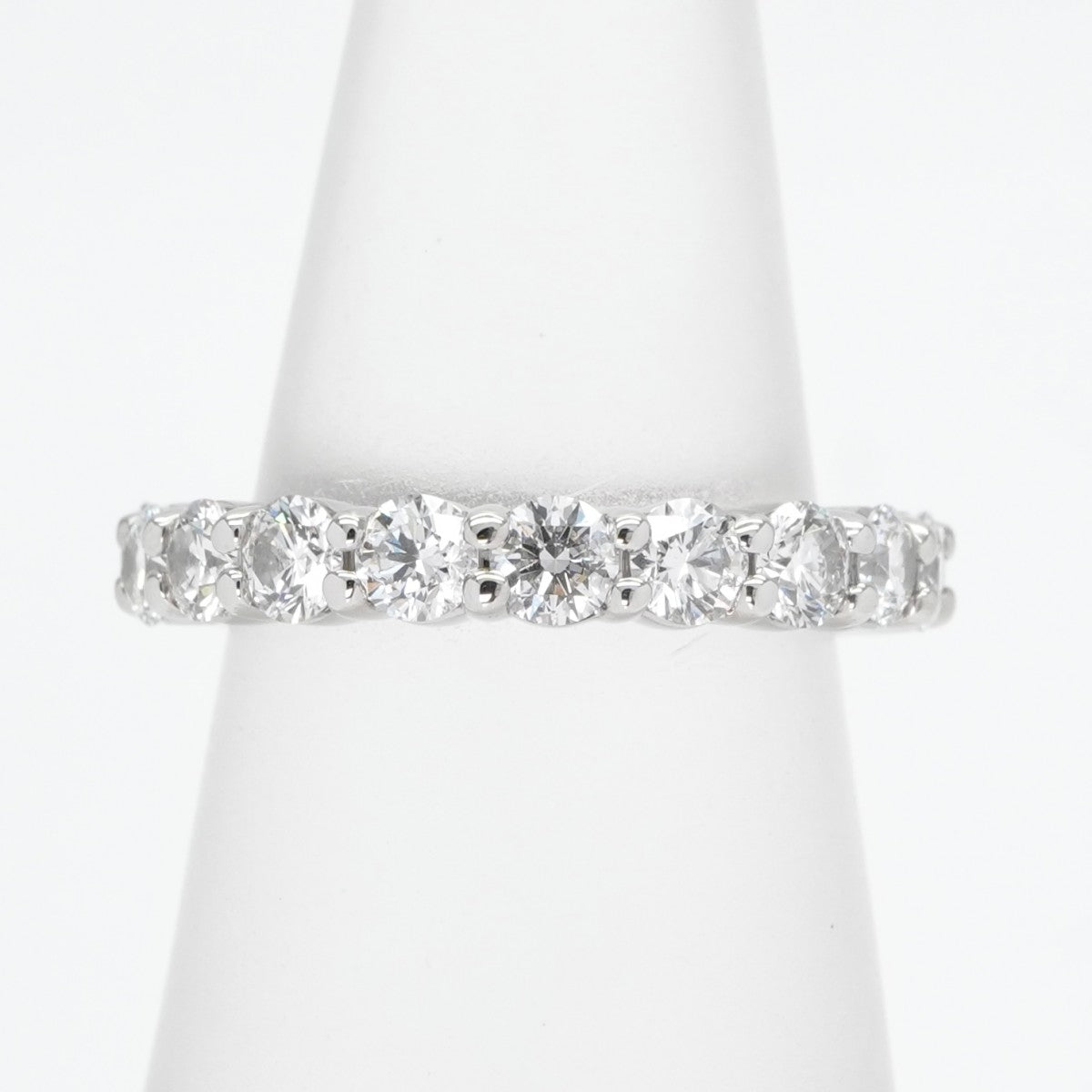 HARRY WINSTON HARRY WINSTON Round Cut Prong Set Ring Round Cut Prong Set Ring Classic Diamond Band Ring Ring Pt950 Silver Full Eternity Ring Platinum