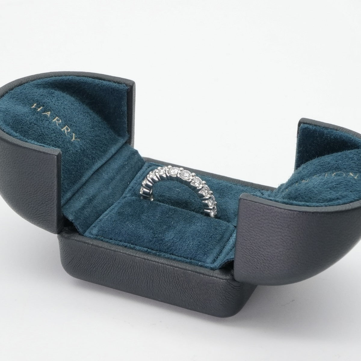 HARRY WINSTON HARRY WINSTON Round Cut Prong Set Ring Round Cut Prong Set Ring Classic Diamond Band Ring Ring Pt950 Silver Full Eternity Ring Platinum