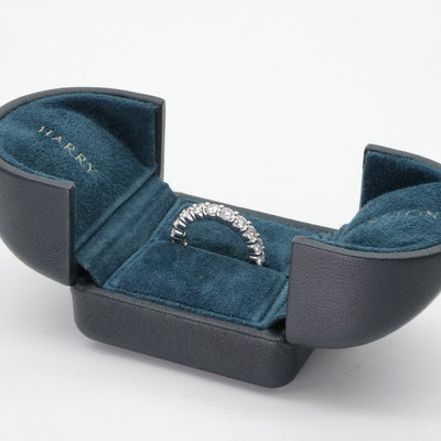 HARRY WINSTON HARRY WINSTON Round Cut Prong Set Ring Round Cut Prong Set Ring Classic Diamond Band Ring Ring Pt950 Silver Full Eternity Ring Platinum