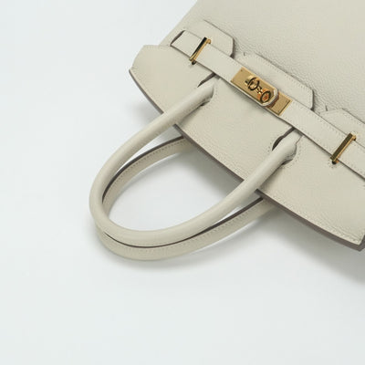 HERMES 爱马仕 Birkin 30 Birkin 30 袋子手提袋dogo cre白色白金硬件