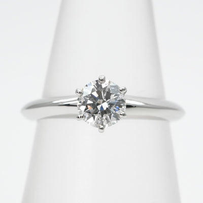 Tiffany & Co. 티파니 & 공동. 약혼 반지 플래티넘 솔리테어 Tiffany & Co. 반지 실버 다이아몬드 반지 약혼 반지 백금