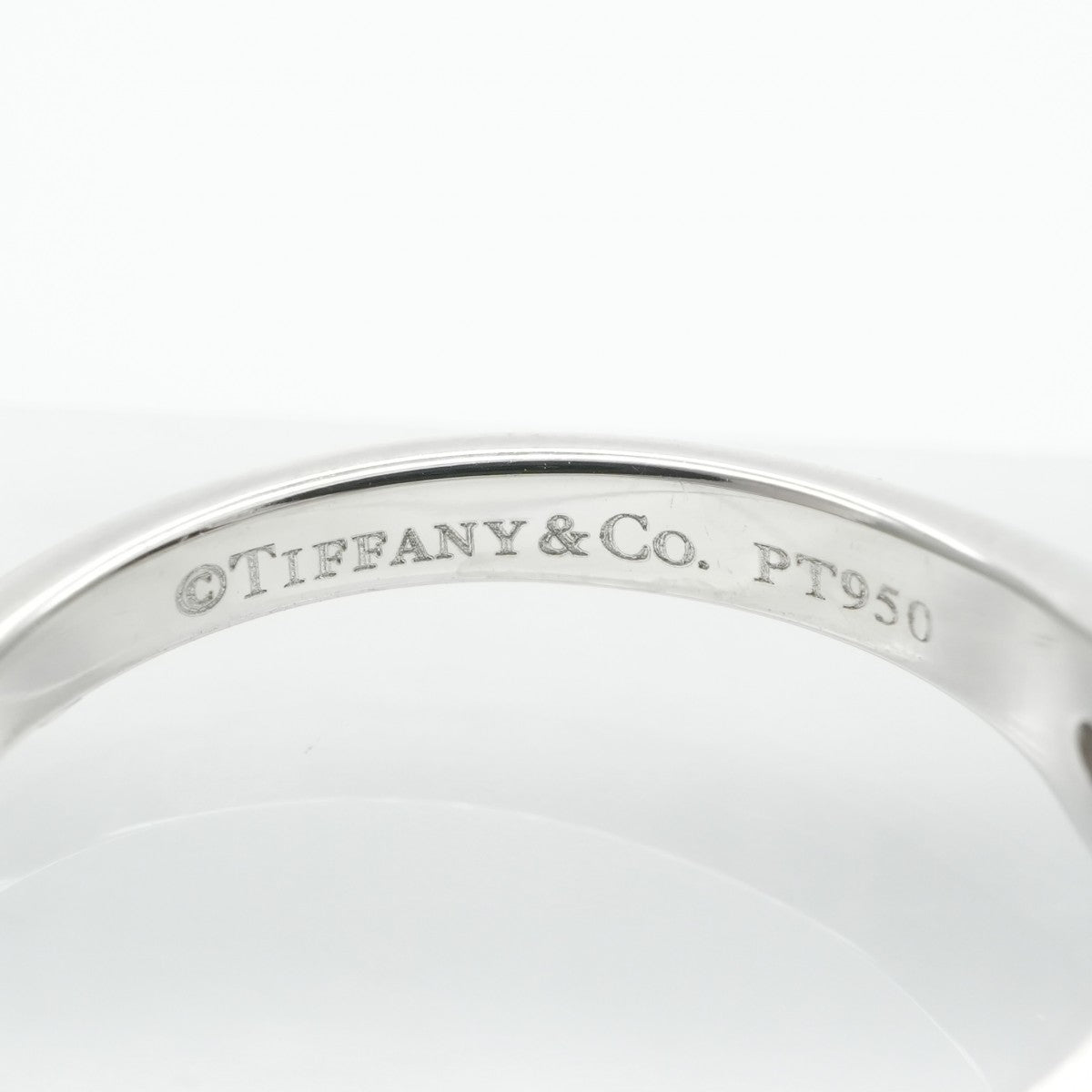 Tiffany & Co. 티파니 & 공동. 약혼 반지 플래티넘 솔리테어 Tiffany & Co. 반지 실버 다이아몬드 반지 약혼 반지 백금