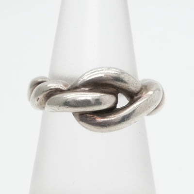 HERMES Hermes Torsade Torsade Ring 925 Silver Antique Rare Silver Holemark