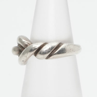 HERMES Hermes Torsade Torsade Ring 925 Silver Antique Rare Silver Holemark