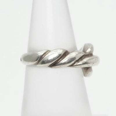 HERMES Hermes Torsade Torsade Ring 925 Silver Antique Rare Silver Holemark