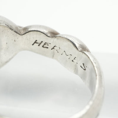 HERMES Hermes Torsade Torsade Ring 925 Silver Antique Rare Silver Holemark