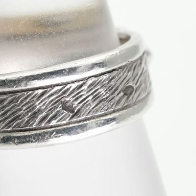 HERMES 爱马仕戒指750/925银色古董稀有银