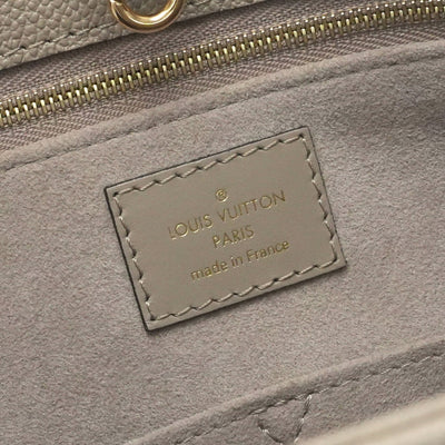 LOUIS VUITTON LOUIS VUITTON On the go MM On the go MM Bag, Tote bag, Shoulder bag, Leather, Toiletrail Beige, Beige, Gold hardware, 2-way handbag