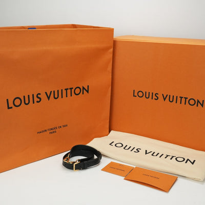 LOUIS VUITTON 내 측면 MM 내 측면 MM 가방 토트 백 숄더 가방 가죽 블랙 골드 하드웨어 2 방향 핸드백