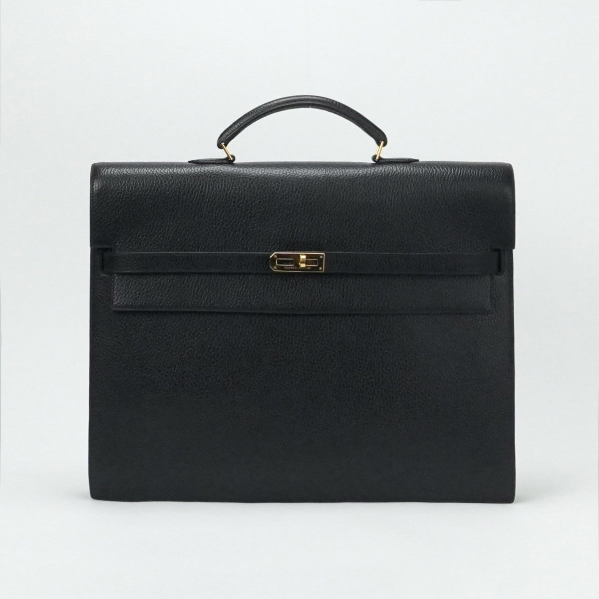 HERMES 헤르메스 KellyDepeche 38 KellyDepeche 38 가방 비즈니스 가방 서류 가방 Ardennes 누아어 블랙 골드 하드웨어 짧은 가방