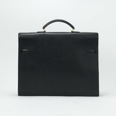 HERMES 헤르메스 KellyDepeche 38 KellyDepeche 38 가방 비즈니스 가방 서류 가방 Ardennes 누아어 블랙 골드 하드웨어 짧은 가방