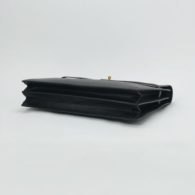 HERMES 헤르메스 KellyDepeche 38 KellyDepeche 38 가방 비즈니스 가방 서류 가방 Ardennes 누아어 블랙 골드 하드웨어 짧은 가방