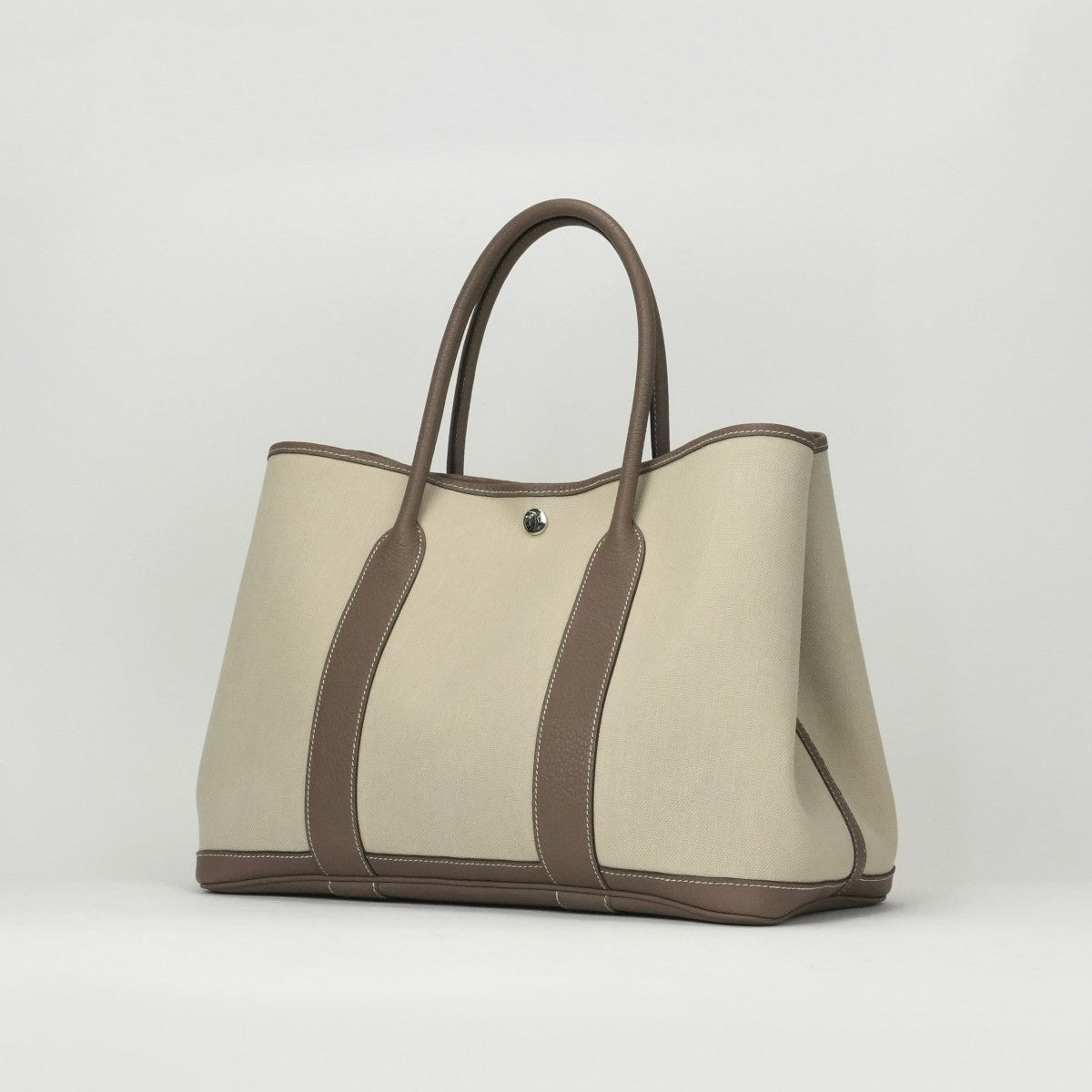 エルメス HERMES ガーデンパーティPM ガーデンパーティ PM ガーデンパーティ36 ガーデンパーティー バッグ トートバッグ トワルミリタリー カントリー エトゥープ グレー シルバー金具