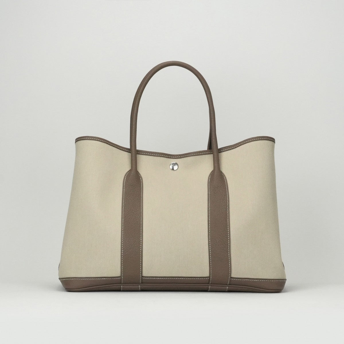 エルメス HERMES ガーデンパーティPM ガーデンパーティ PM ガーデンパーティ36 ガーデンパーティー バッグ トートバッグ トワルミリタリー カントリー エトゥープ グレー シルバー金具