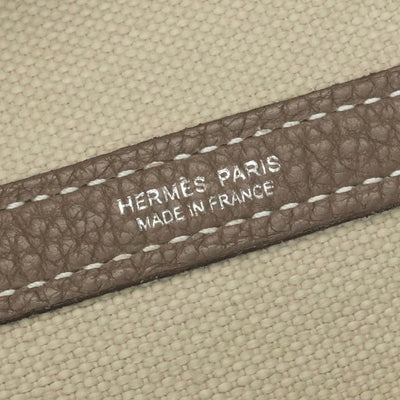 エルメス HERMES ガーデンパーティPM ガーデンパーティ PM ガーデンパーティ36 ガーデンパーティー バッグ トートバッグ トワルミリタリー カントリー エトゥープ グレー シルバー金具