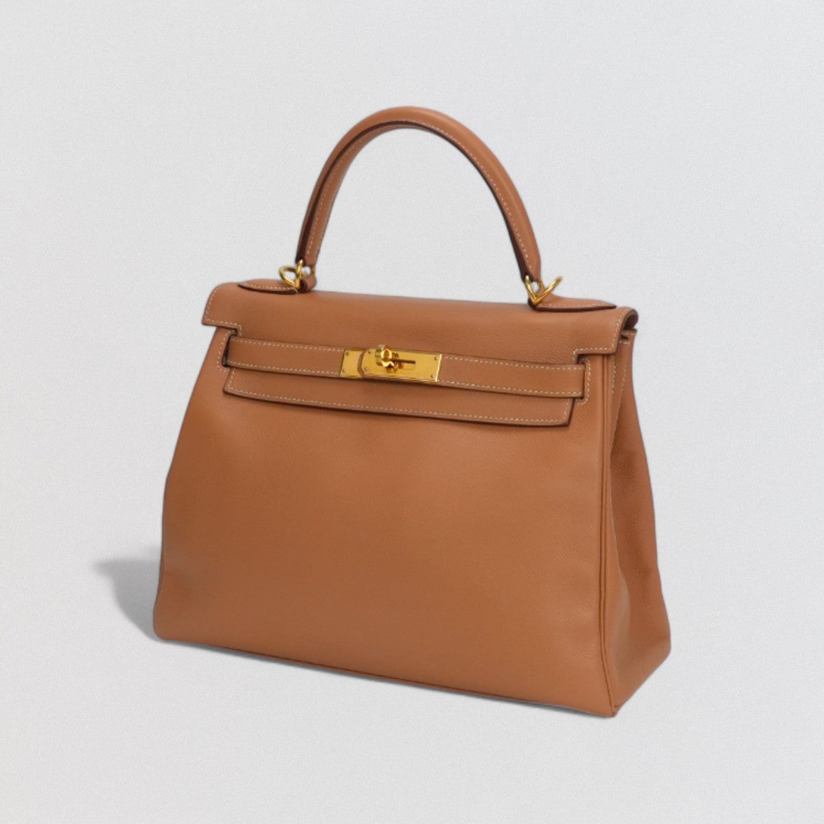 エルメス HERMES ケリー28 ケリー 28 バッグ トートバッグ ショルダーバッグ クシュベル ナチュラル Natural ブラウン Brown 茶 ゴールド金具 ハンドバッグ 内縫い