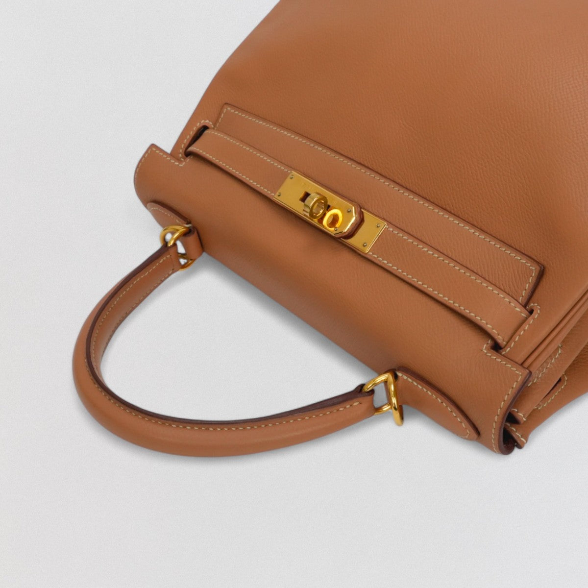 エルメス HERMES ケリー28 ケリー 28 バッグ トートバッグ ショルダーバッグ クシュベル ナチュラル Natural ブラウン Brown 茶 ゴールド金具 ハンドバッグ 内縫い
