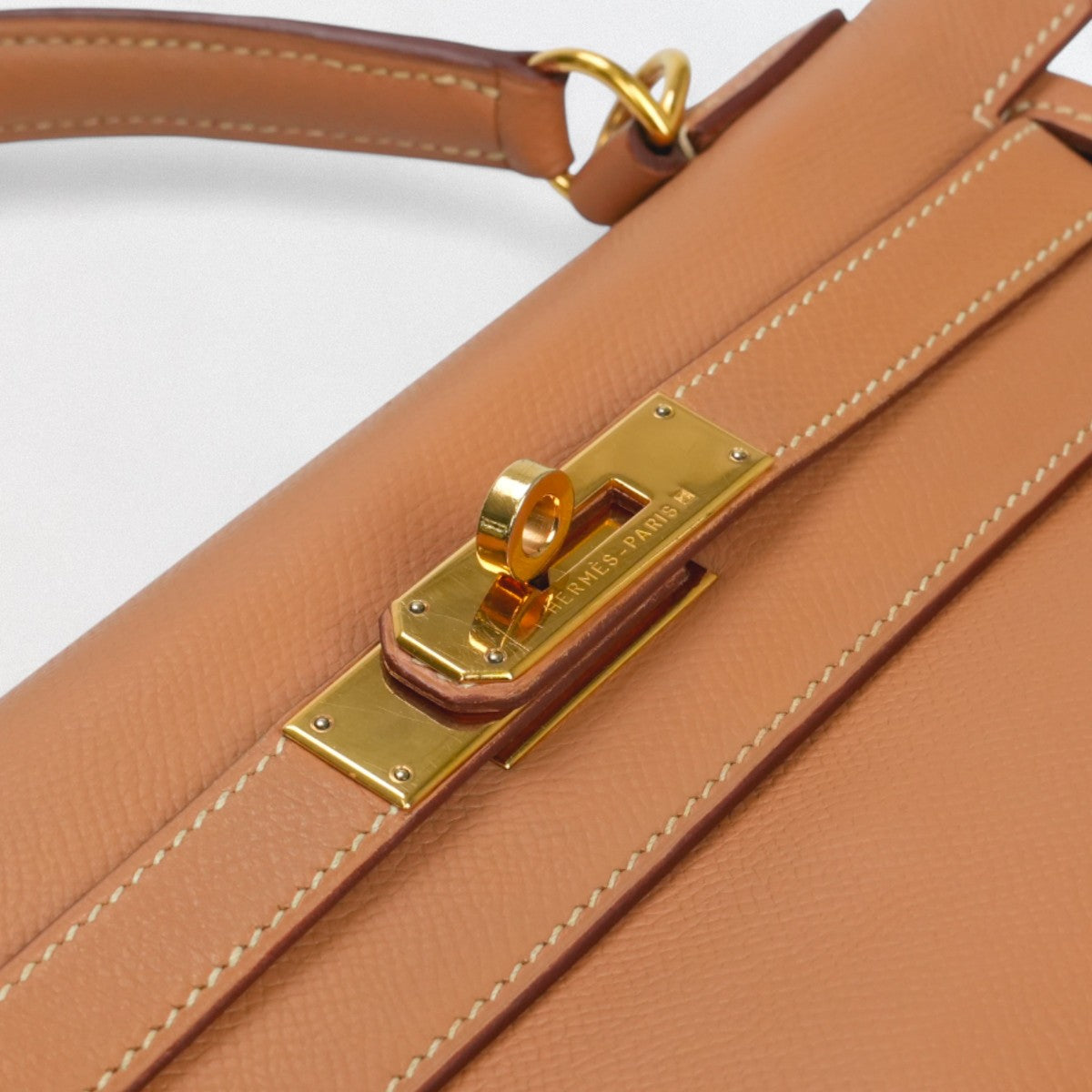 エルメス HERMES ケリー28 ケリー 28 バッグ トートバッグ ショルダーバッグ クシュベル ナチュラル Natural ブラウン Brown 茶 ゴールド金具 ハンドバッグ 内縫い