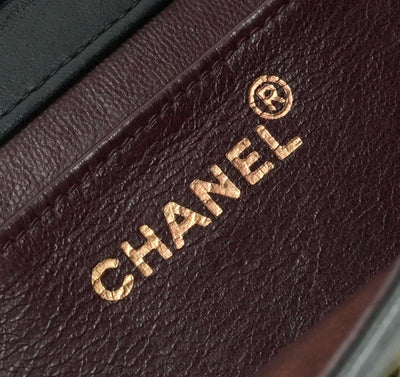 CHANEL 샤넬 Matelass? 가방 숄더백 블랙 블랙 골드 메탈 피팅 Matelass? 램스킨 풀 플랩 코코 마크