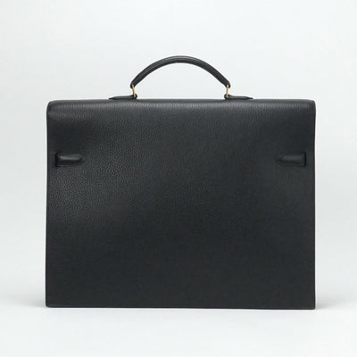 HERMES HERMES KellyDepeche 38 KellyDepeche 38 Bag Business Bag Briefcase Ardennes Noir Black Gold Hardware Brief Bag