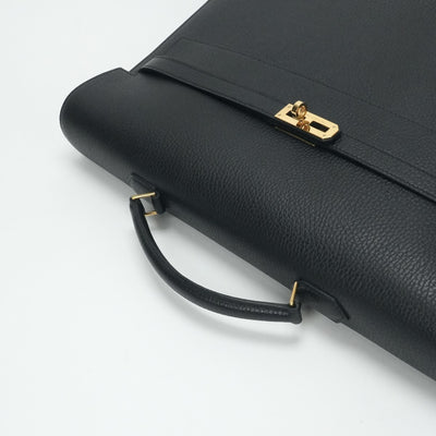 HERMES HERMES KellyDepeche 38 KellyDepeche 38 Bag Business Bag Briefcase Ardennes Noir Black Gold Hardware Brief Bag