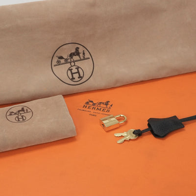 HERMES HERMES KellyDepeche 38 KellyDepeche 38 Bag Business Bag Briefcase Ardennes Noir Black Gold Hardware Brief Bag