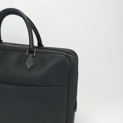 エルメス HERMES プリュムドッグ38 プリュムドッグ 38 バッグ トートバッグ フィヨルド ノワール ブラック 黒 ゴールド金具