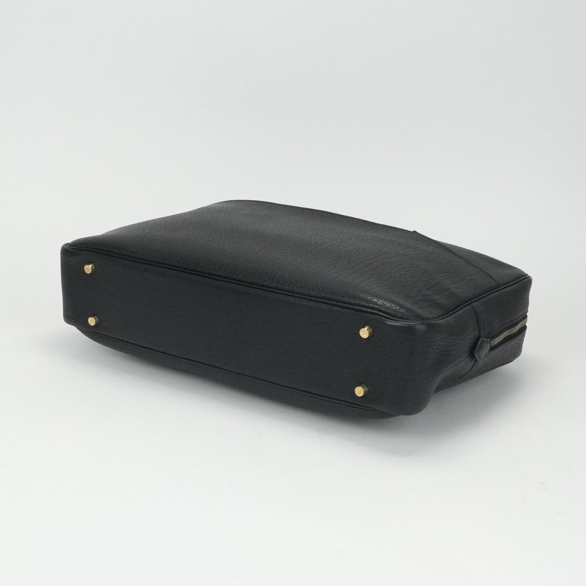 HERMES HERMES Plume dog 38 Plume dog 38 Bag, tote bag, fjord, noir, black, gold fittings