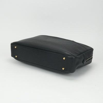 HERMES HERMES Plume dog 38 Plume dog 38 Bag, tote bag, fjord, noir, black, gold fittings