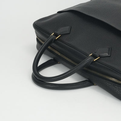 エルメス HERMES プリュムドッグ38 プリュムドッグ 38 バッグ トートバッグ フィヨルド ノワール ブラック 黒 ゴールド金具