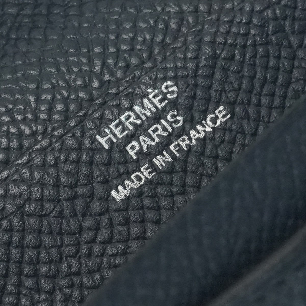 HERMES 爱马仕 B?arn soufflet Bearn soufflet 钱包长钱包爱普生海军蓝色银色金属配件Vaugh Epson