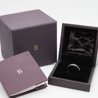 BOUCHERON Boucheron牛黑环半牛黑 Quatre ring Quatre黑色版戒指750WG黑色白金