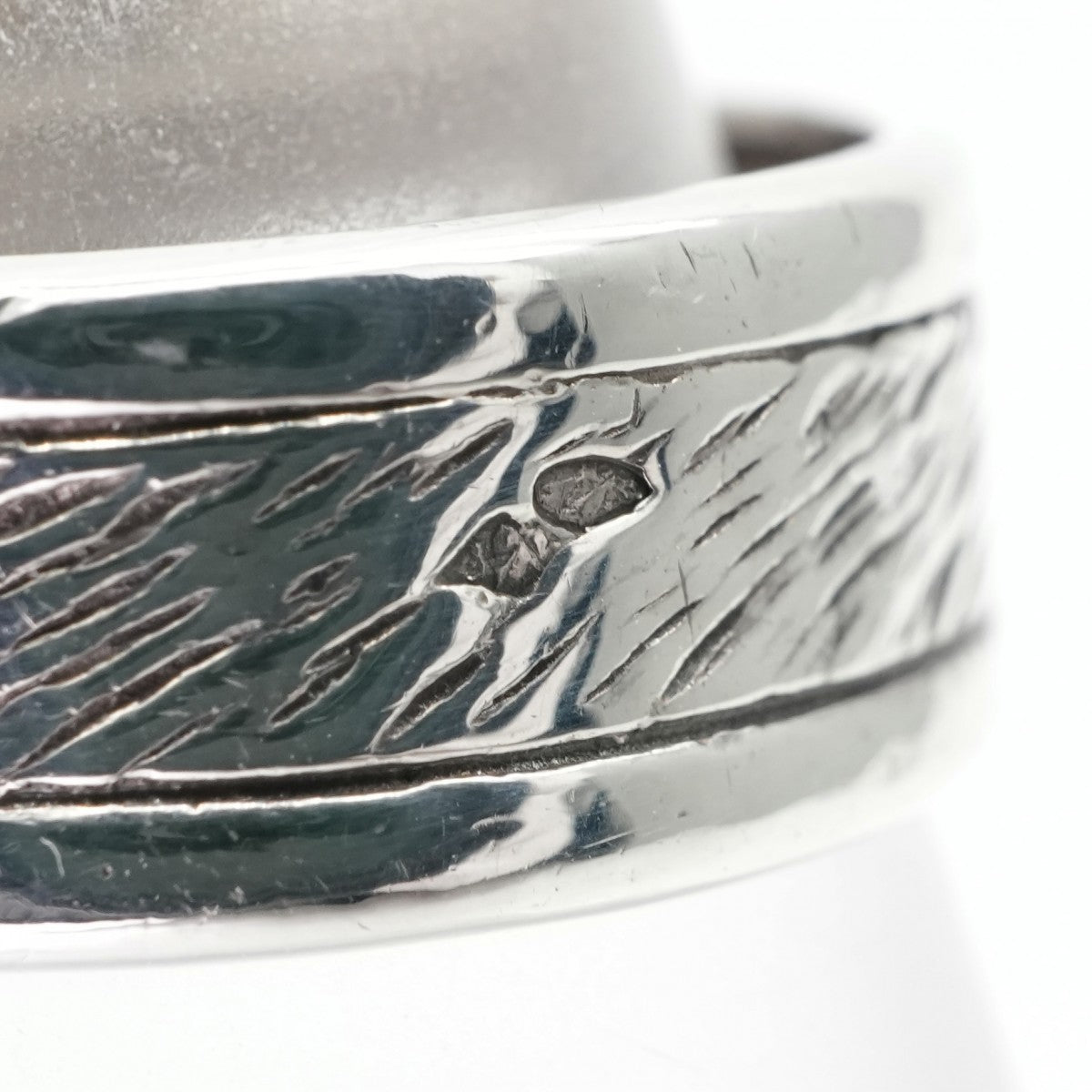 HERMES 爱马仕戒指750/925银色古董稀有银