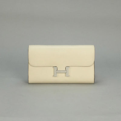 エルメス HERMES コンスタンスロングトゥーゴー コンスタンスロング トゥーゴー 財布 長財布 ロングウォレット エプソン ナタ ベージュ シルバー金具 ヴォーエプソン