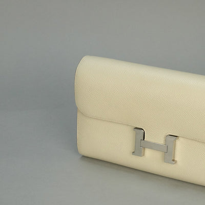 HERMES HERMES Constance long to go Constance long to go Wallet Long Wallet Epson Nata Beige Silver Metal Fittings Vaugh Epson
