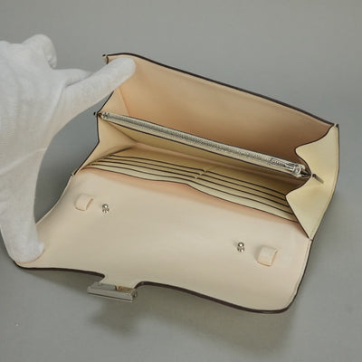 HERMES HERMES Constance long to go Constance long to go Wallet Long Wallet Epson Nata Beige Silver Metal Fittings Vaugh Epson