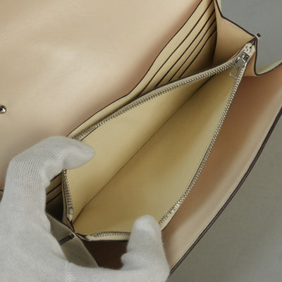 エルメス HERMES コンスタンスロングトゥーゴー コンスタンスロング トゥーゴー 財布 長財布 ロングウォレット エプソン ナタ ベージュ シルバー金具 ヴォーエプソン