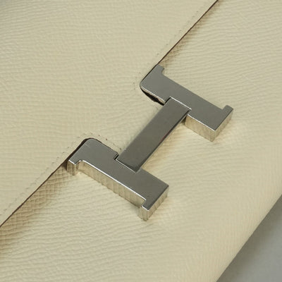 エルメス HERMES コンスタンスロングトゥーゴー コンスタンスロング トゥーゴー 財布 長財布 ロングウォレット エプソン ナタ ベージュ シルバー金具 ヴォーエプソン