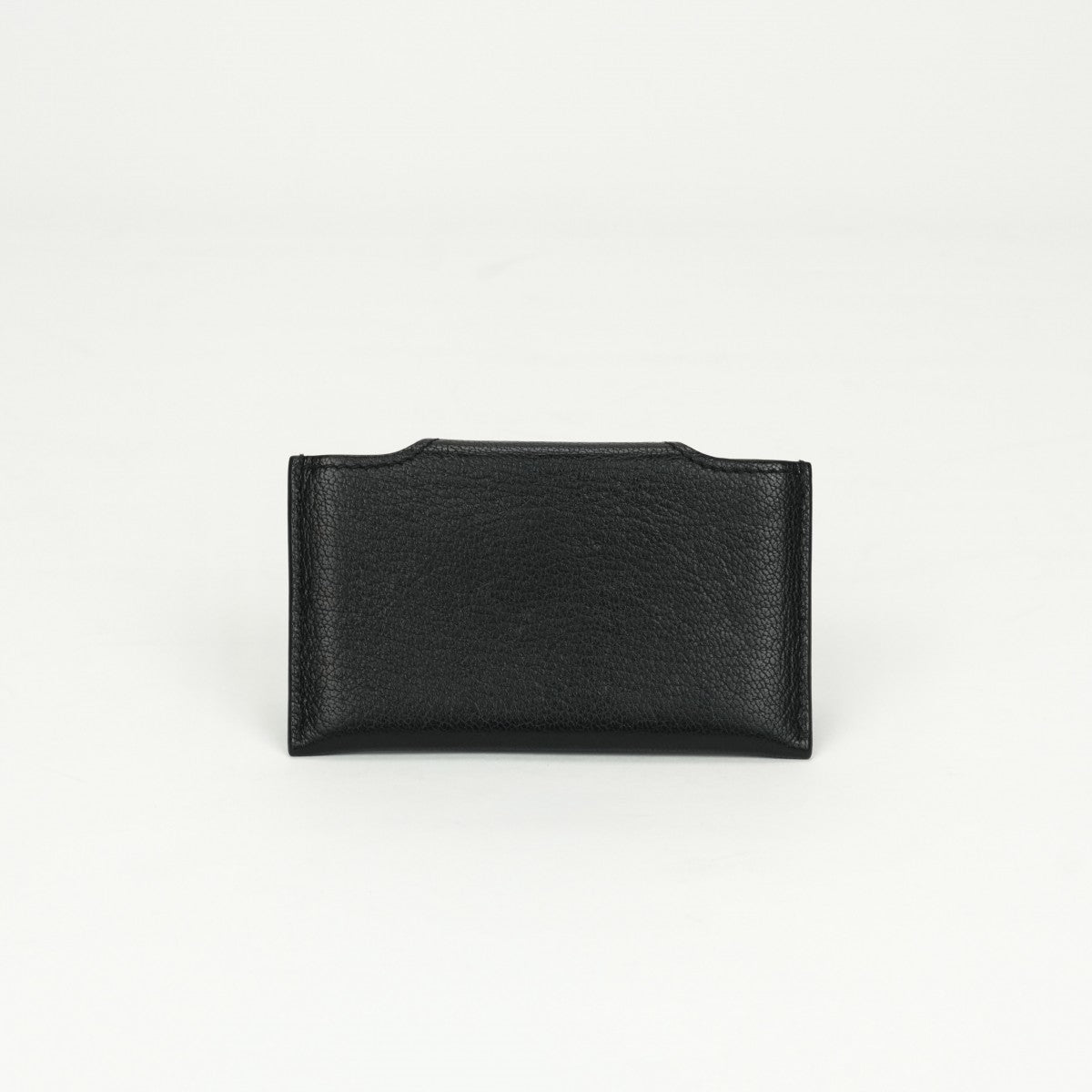 HERMES HERMES Iliad Card case Card holder Pass case Chevre mysore noir black black silver hardware HERMES　IliadCard Case Shavle