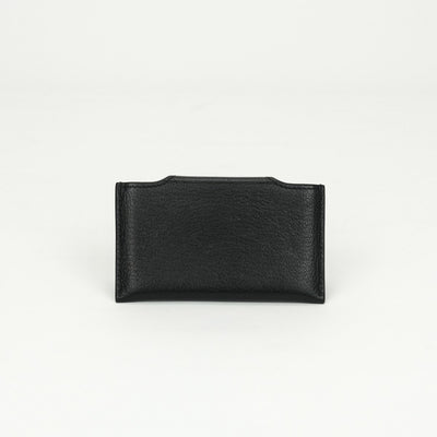HERMES HERMES Iliad Card case Card holder Pass case Chevre mysore noir black black silver hardware HERMES　IliadCard Case Shavle