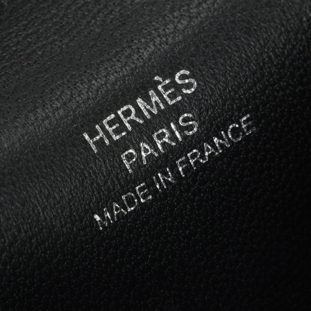 HERMES HERMES Iliad Card case Card holder Pass case Chevre mysore noir black black silver hardware HERMES　IliadCard Case Shavle