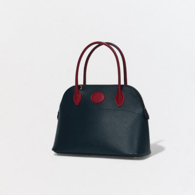 HERMES 爱马仕 Bolide 27 Bolide 27 包袋 手提包 单肩包 Couche Belle 蓝色 靛蓝 红色 海军蓝 海军红 金色五金手提包 2Way Bicolor