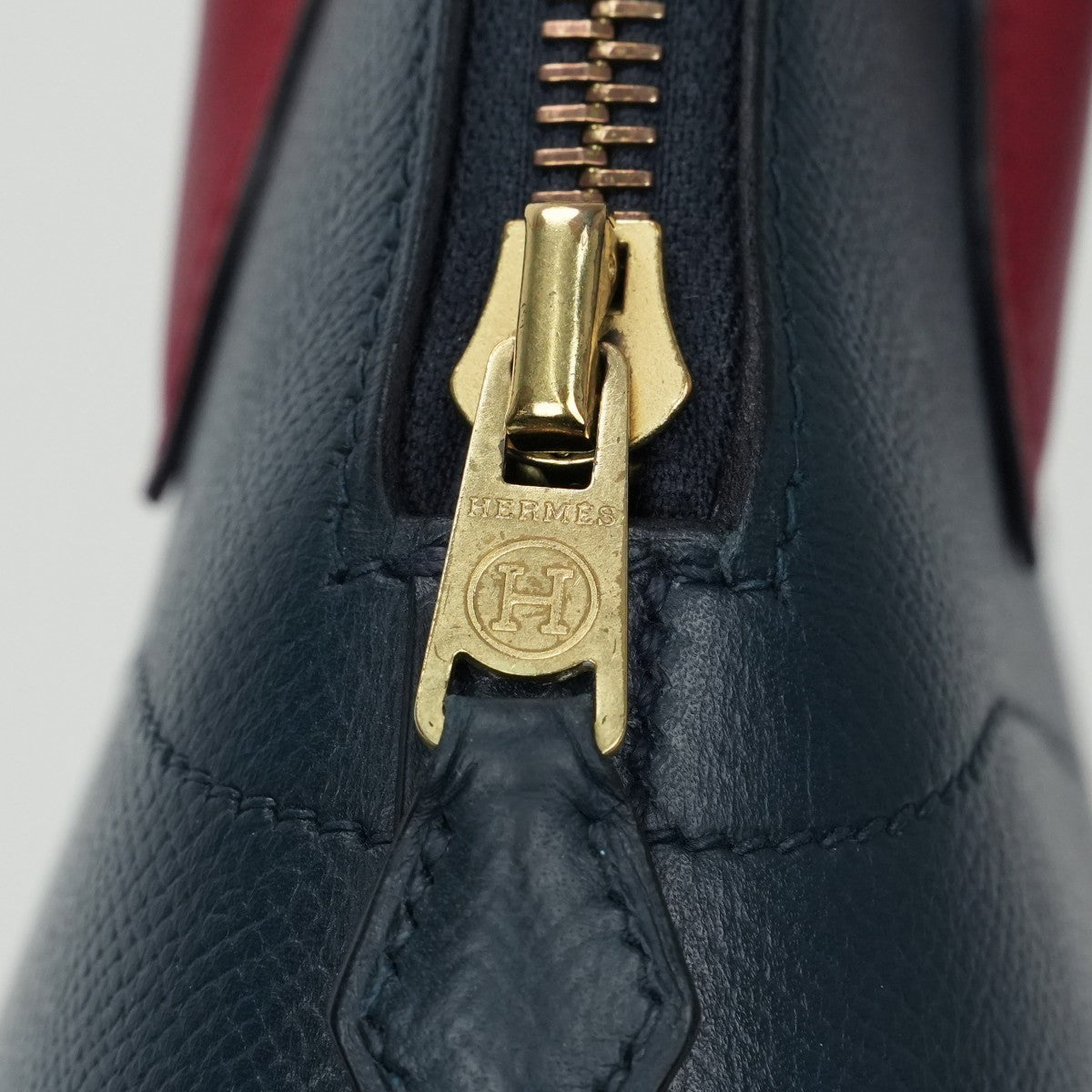 HERMES 爱马仕 Bolide 27 Bolide 27 包袋 手提包 单肩包 Couche Belle 蓝色 靛蓝 红色 海军蓝 海军红 金色五金手提包 2Way Bicolor