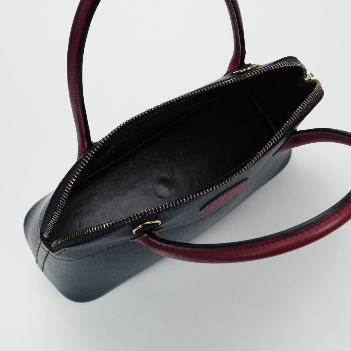 HERMES 爱马仕 Bolide 27 Bolide 27 包袋 手提包 单肩包 Couche Belle 蓝色 靛蓝 红色 海军蓝 海军红 金色五金手提包 2Way Bicolor