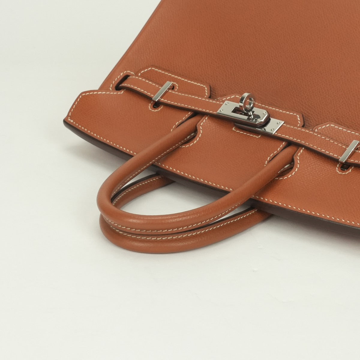 エルメス HERMES バーキン25 バーキン 25 バッグ トートバッグ エプソン コニャック ブラウン 茶 シルバー金具 ヴォーエプソン