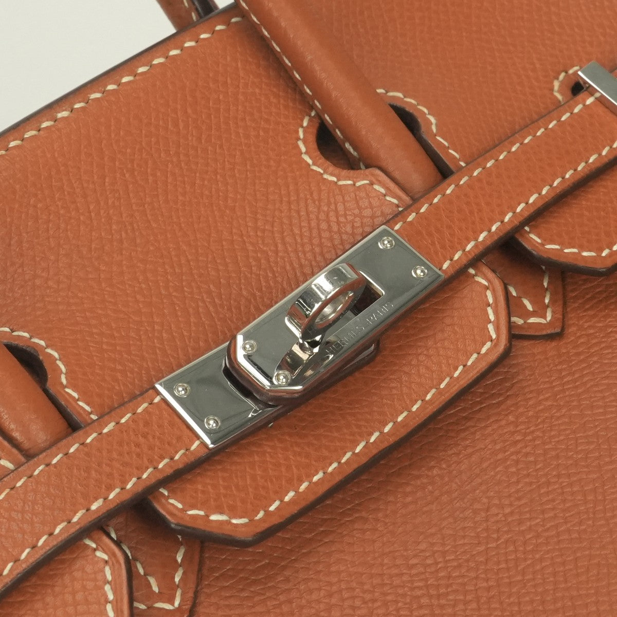 エルメス HERMES バーキン25 バーキン 25 バッグ トートバッグ エプソン コニャック ブラウン 茶 シルバー金具 ヴォーエプソン
