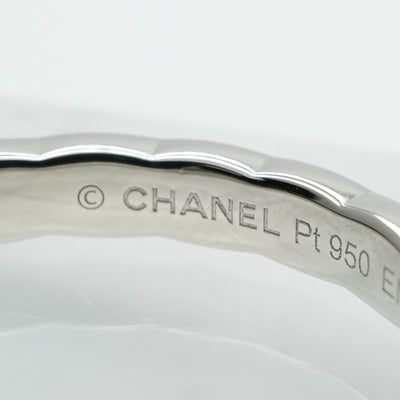 シャネル CHANEL ココクラッシュ ココ クラッシュ コレクション マリッジリング スモールモデル マトラッセ リング 指輪 Pt950 シルバー 結婚指輪 マリッジリング　プラチナ