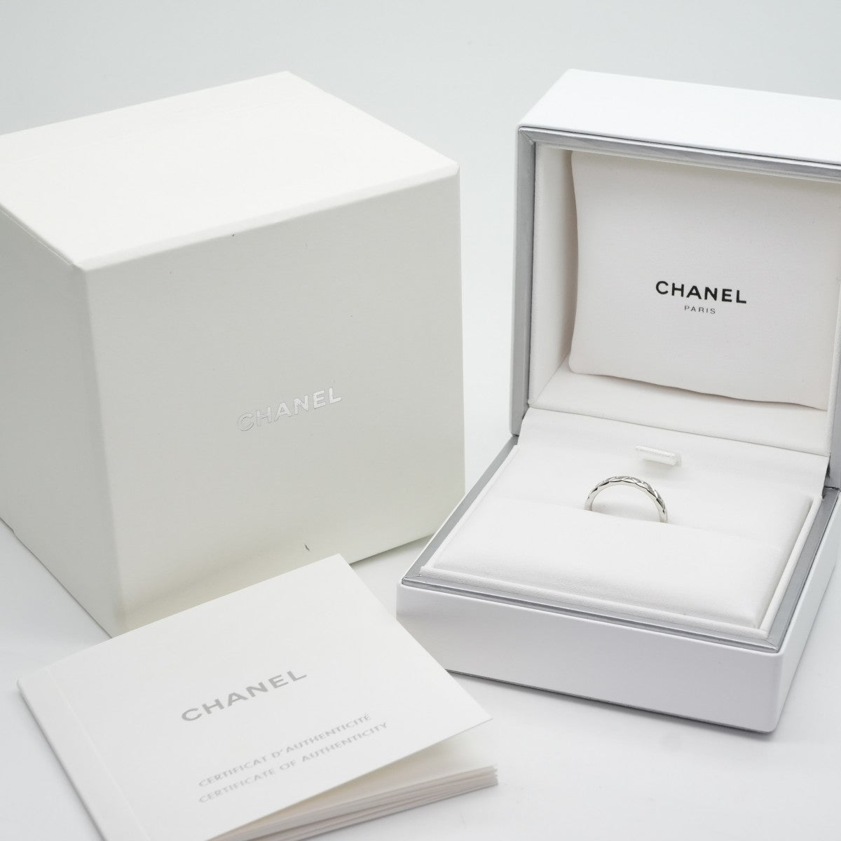 シャネル CHANEL ココクラッシュ ココ クラッシュ コレクション マリッジリング スモールモデル マトラッセ リング 指輪 Pt950 シルバー 結婚指輪 マリッジリング　プラチナ